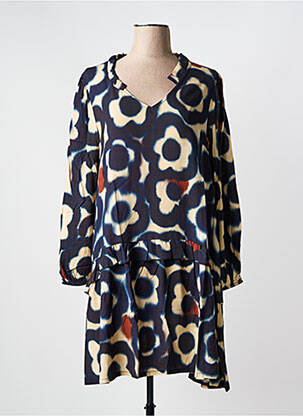 Robe mi-longue bleu G!OZE pour femme