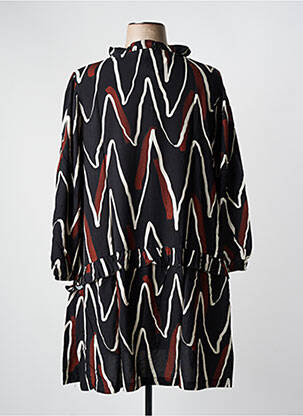 Robe mi-longue noir G!OZE femme