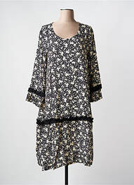 Robe mi-longue noir G!OZE femme