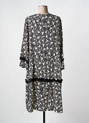 Robe mi-longue noir G!OZE femme