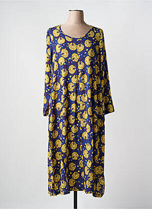 Robe longue bleu G!OZE femme