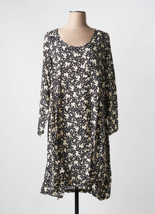 Robe mi-longue noir G!OZE pour femme