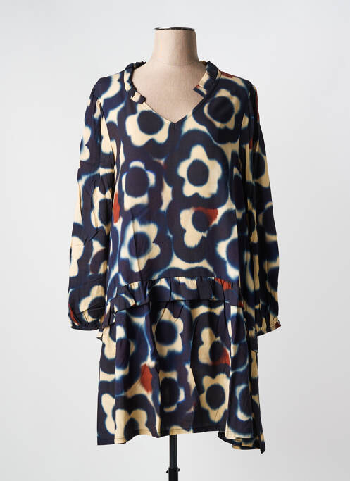 Robe mi-longue bleu G!OZE pour femme