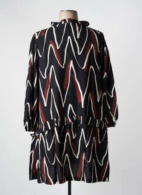 Robe mi-longue noir G!OZE femme