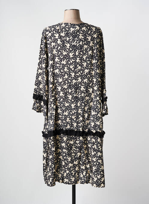 Robe mi-longue noir G!OZE femme