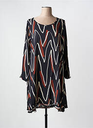 Robe mi-longue noir G!OZE femme