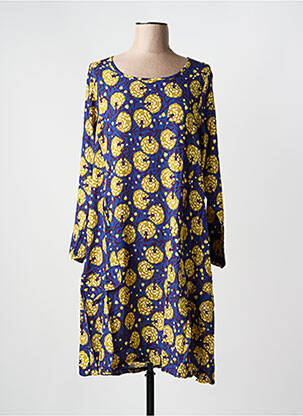 Robe mi-longue bleu G!OZE pour femme