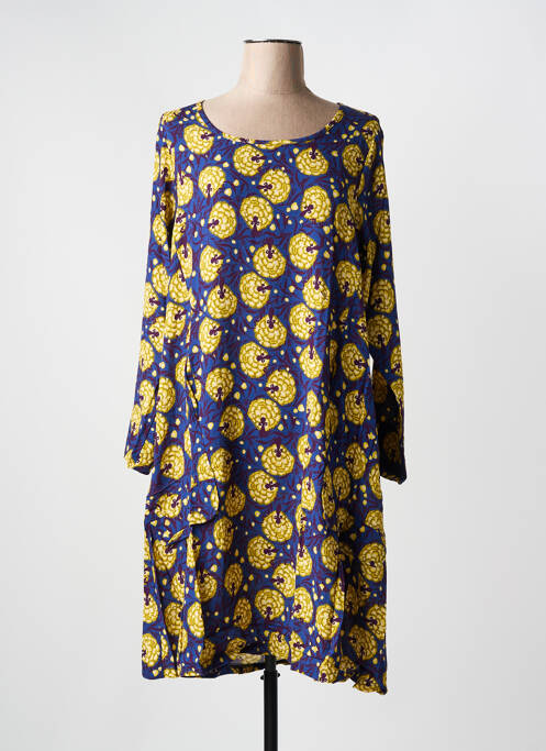 Robe mi-longue bleu G!OZE pour femme