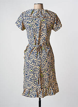 Robe mi-longue col v multicolore NOISY MAY femme
