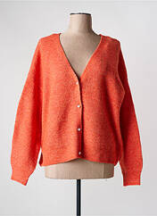 Gilet manches longues orange VILA pour femme seconde vue