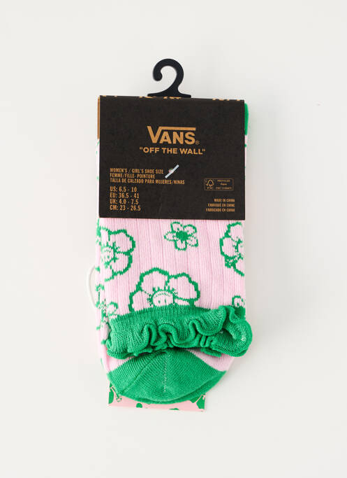 Chaussettes vert VANS pour femme
