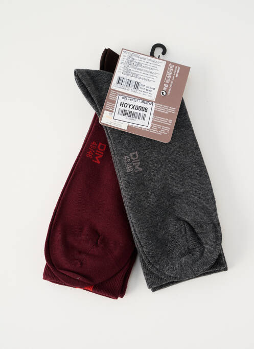 Chaussettes rouge DIM homme