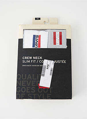 T-shirt col rond blanc LEVI'S homme