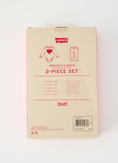 Ensemble pantalon rouge LEVIS fille