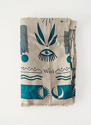 Foulard vert WILD pour femme