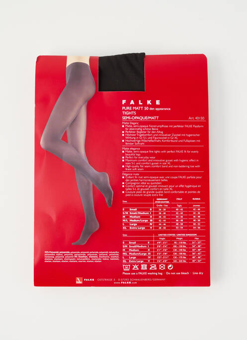 Collants gris FALKE femme