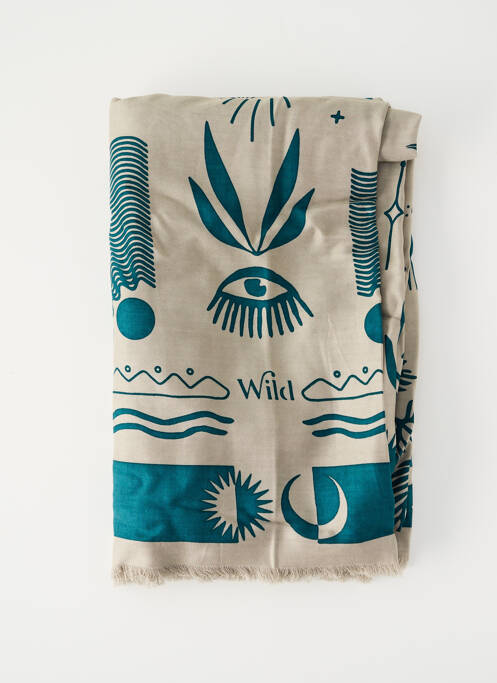 Foulard vert WILD pour femme
