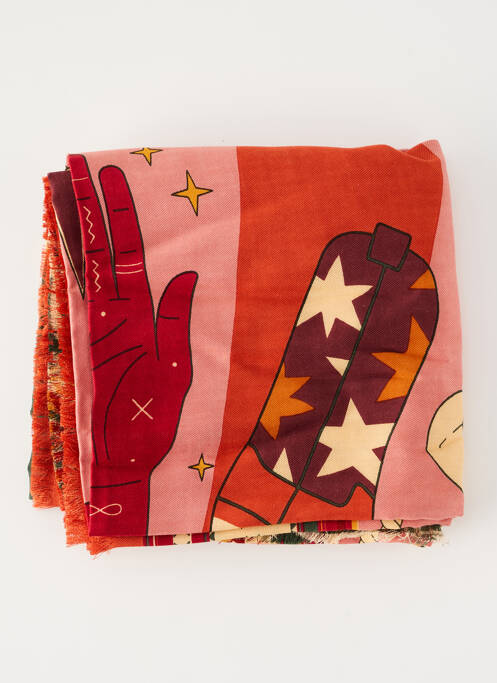 Foulard rose WILD femme