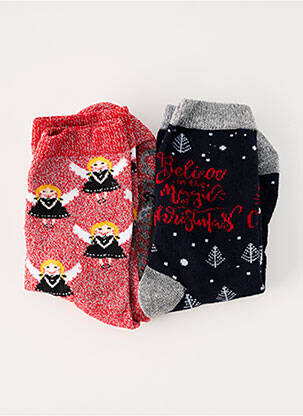Chaussettes rouge SARENZA enfant