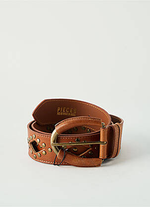Ceinture marron PIECES pour femme