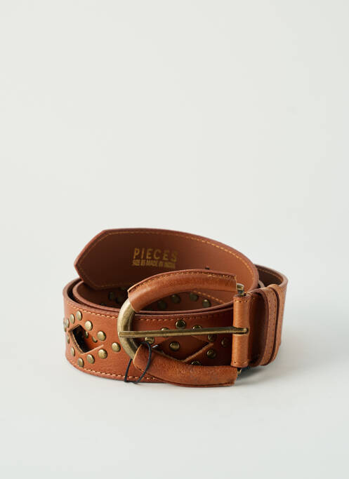 Ceinture marron PIECES pour femme