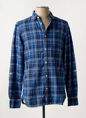 Chemise manches longues bleu SCOTCH & SODA homme