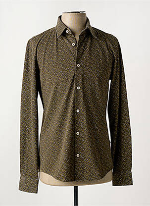 Chemise manches longues kaki HUGO BOSS homme