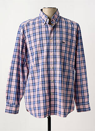 Chemise manches longues rose EDEN PARK pour homme