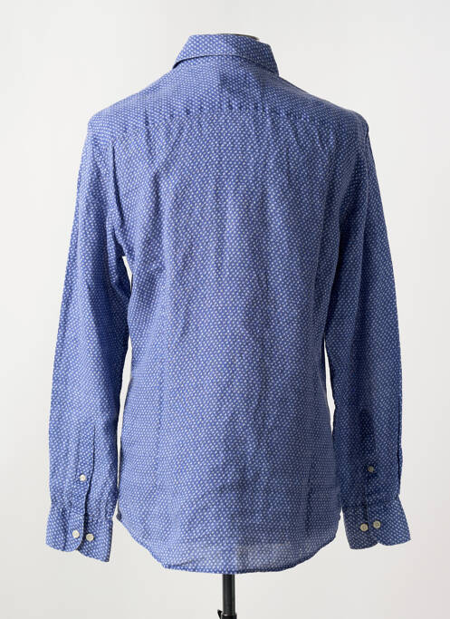 Chemise manches longues bleu HACKETT pour homme