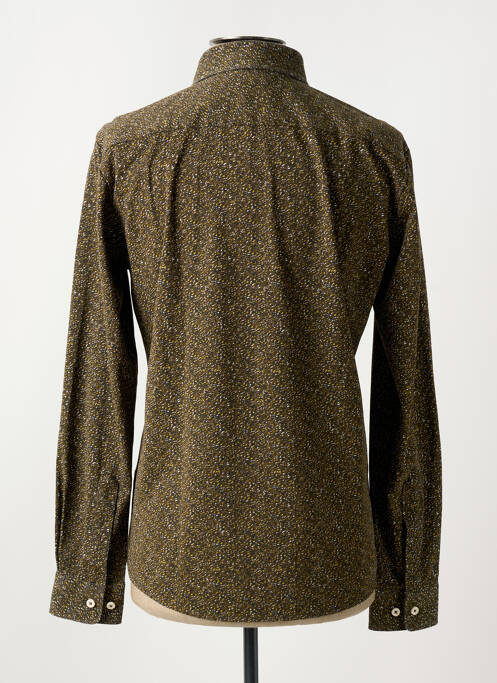 Chemise manches longues kaki HUGO BOSS pour homme