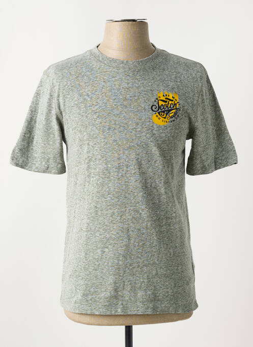 T-shirt vert SCOTCH & SODA pour homme