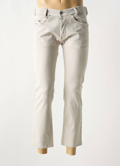 Jeans coupe droite beige DIESEL pour homme