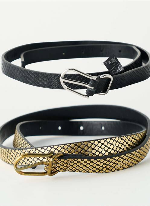 Ceinture noir MANGO femme