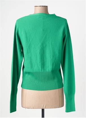 Gilet manches longues vert ASTRID BLACK LABEL femme