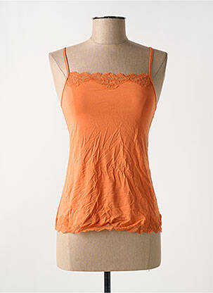 Top/caraco stretch orange ANTIGEL femme