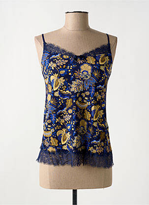 Pyjama col v bleu ANTIGEL femme