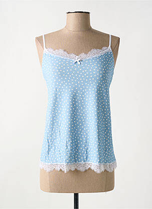 Top/caraco légère et transparente bleu ANTIGEL femme
