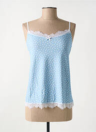 Top/caraco légère et transparente bleu ANTIGEL femme