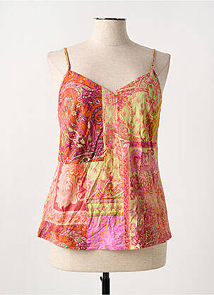 Top/caraco stretch orange ANTIGEL femme
