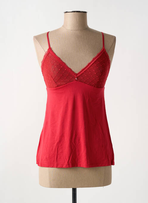 Top/caraco bretelles élastiquées ajustables rouge ANTIGEL femme