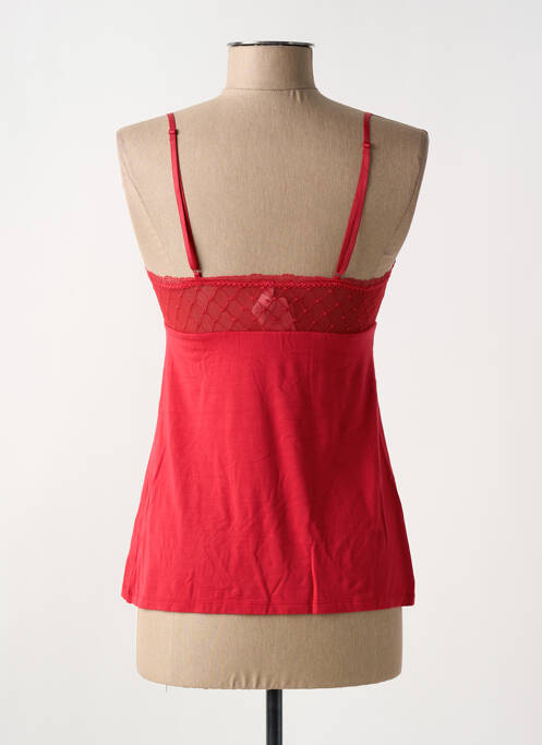 Top/caraco bretelles élastiquées ajustables rouge ANTIGEL femme