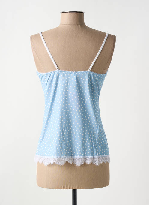 Top/caraco légère et transparente bleu ANTIGEL femme