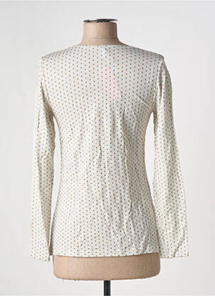 Top imprimé fantaisie manches longues blanc ANTIGEL femme