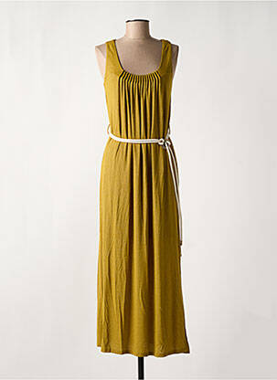 Robe longue sans manche sans manche vert LOLA ESPELETA femme