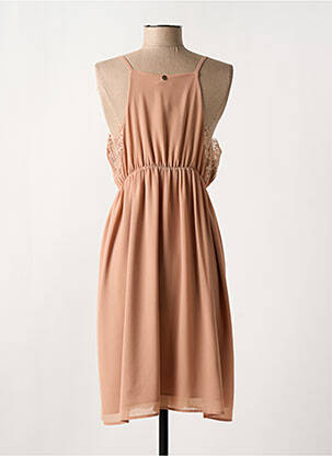 Robe mi-longue coupe fluide sans manche beige XT STUDIO femme