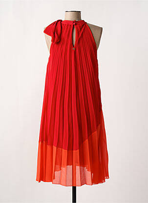 Robe mi-longue sans manche sans manche rouge XT STUDIO femme