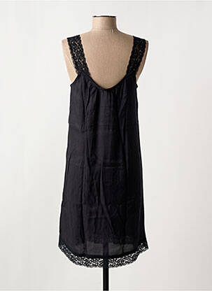 Robe mi-longue coupe fluide sans manche noir CREAM femme