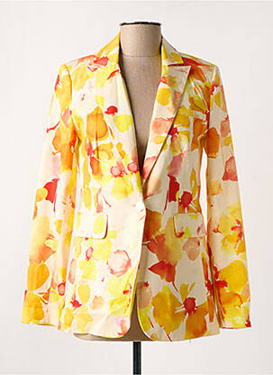 Blazer coupe cintrée jaune MORGAN femme