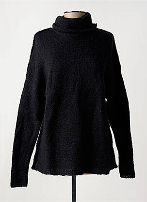 Pull coupe droite manches longues noir COSTA 8 MANI femme