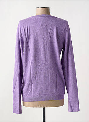 Gilet manches longues coupe cintrée violet CREAM femme
